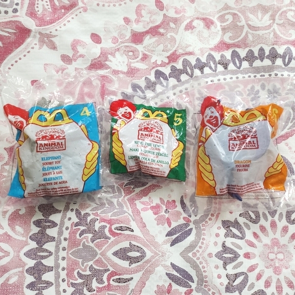 Disney Animal Kingdom McDonald's Vintage 1998 Happy Meal Kid Toys 4, 5, 6 Sealed - Picture 1 of 8